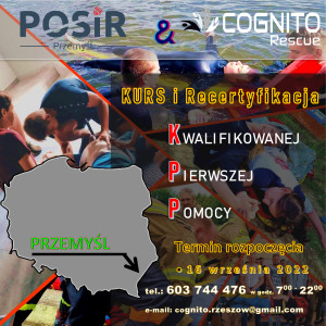 Kurs KPP - Kwalifikowana Pierwsza Pomoc Przemyśl - 16 września 2022