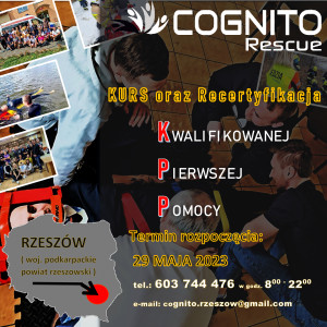 Kurs/Recertyfikacja KPP Rzeszów (woj. podkarpackie) -  29 MAJA 2023