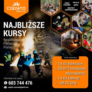 Najbliższe Kursy Kwalifikowanej Pierwszej Pomocy w 2025: Rzeszów - Tomaszów Mazowiecki - Łańcut - Orły