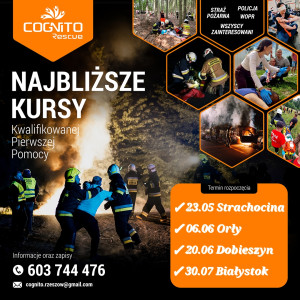 Najbliższe Kursy Kwalifikowanej Pierwszej Pomocy w 2025: Strachocina - Orły - Dobieszyn - Białystok